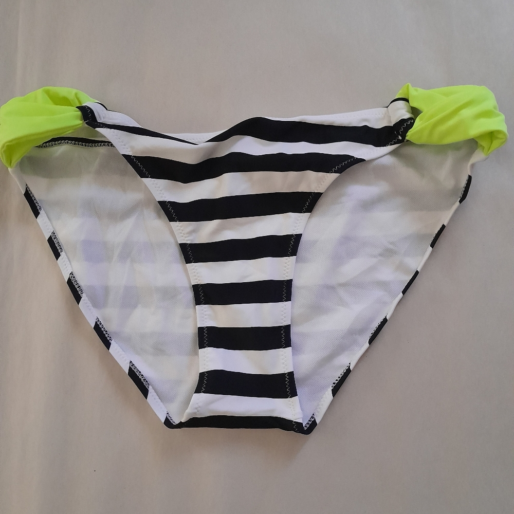 Women's Striped Bikini Bottom, Size XL